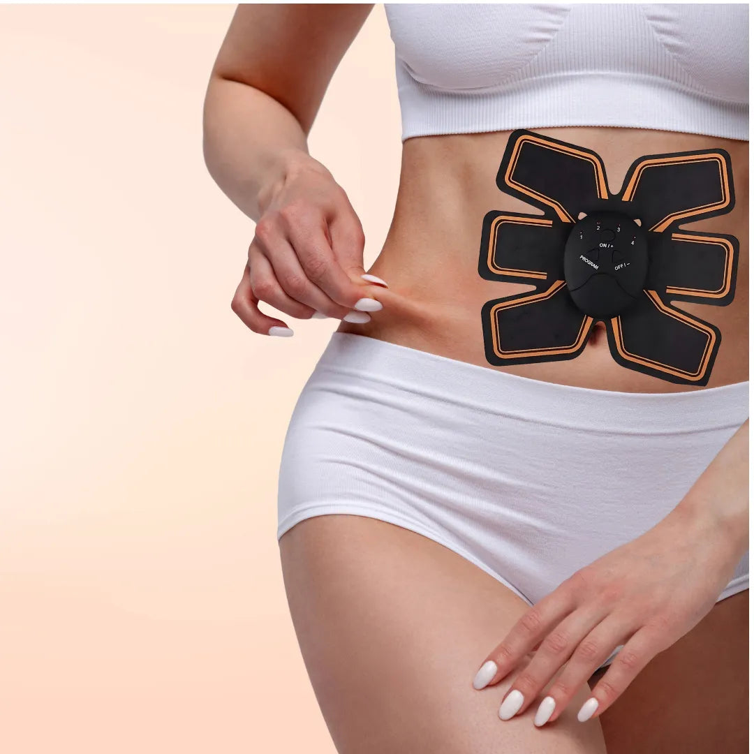 Estimulador abdominal portátil para queima de gordura em casa