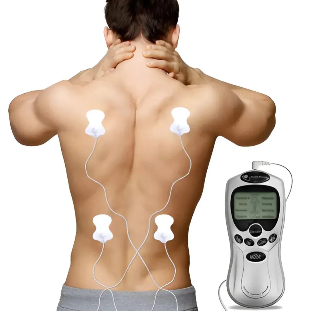 Massageador elétrico portátil com tecnologia de pulsos para alívio imediato da dor
