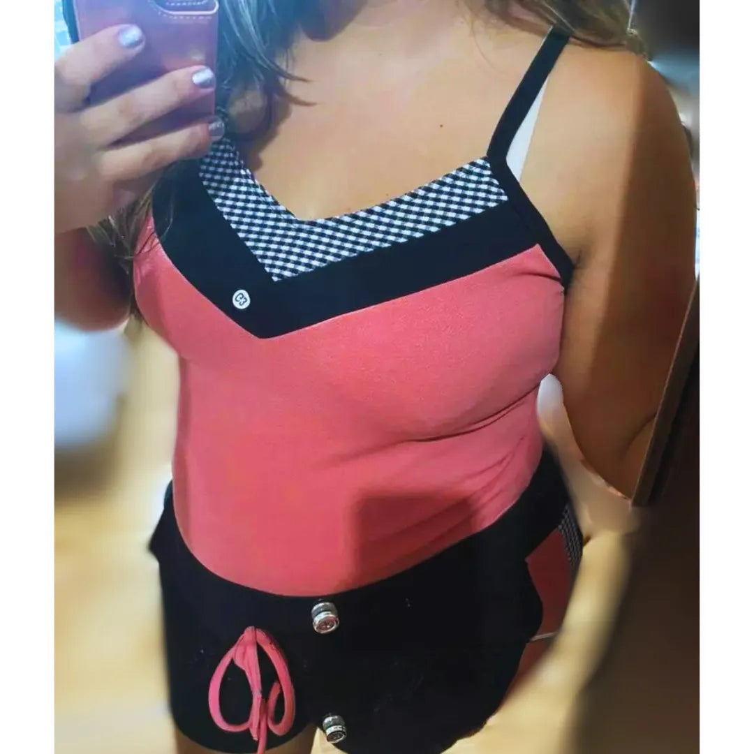 Conjunto Plus Size Short e Blusa em Malha Crepe – Leveza, Estilo e Ajuste que Abraça Suas Curvas!