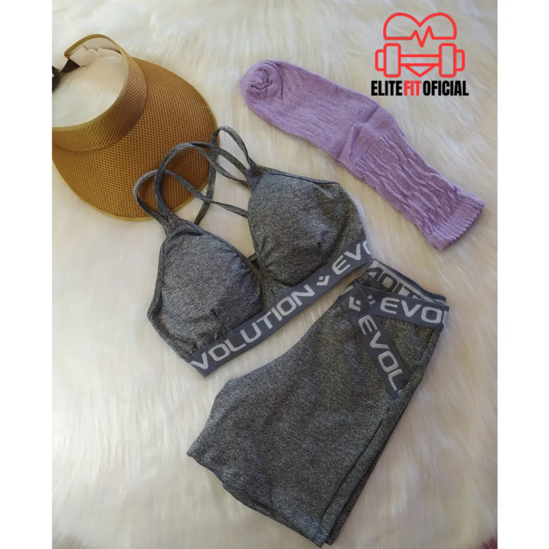 Conjunto Fitness Cintura Alta – Afina, Empina e Realça as Curvas com Zero Transparência