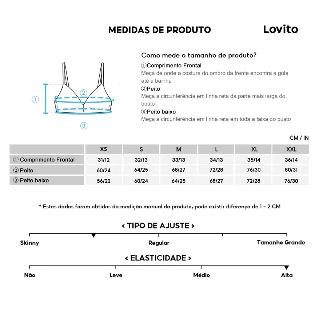 Top de Academia Alto Impacto com Bojo – Sustentação para Corrida, Crossfit e Treino Pesado!