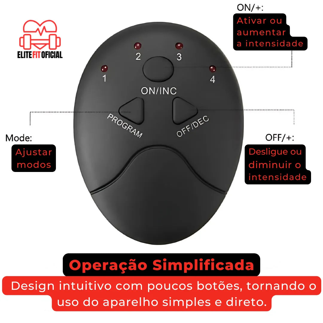 Como definir o abdômen usando estimulador elétrico portátil