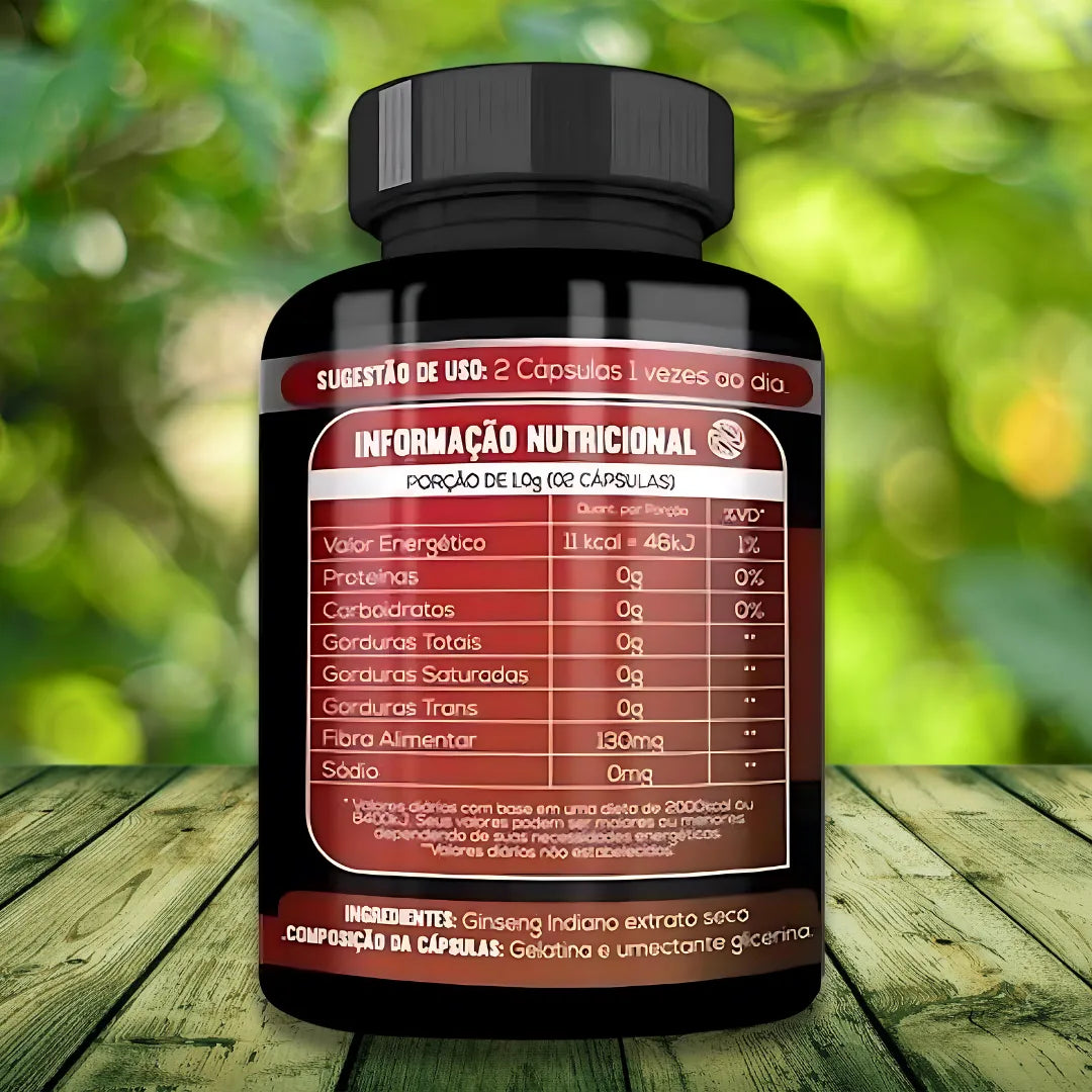 Ashwagandha 500mg – suplemento natural para disposição e bem-estar