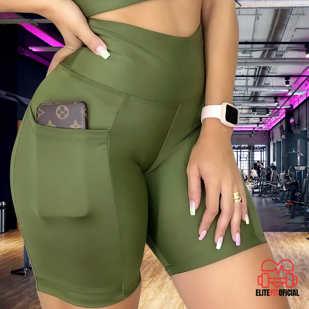 Bermuda feminina para academia com caimento perfeito e estilo casual