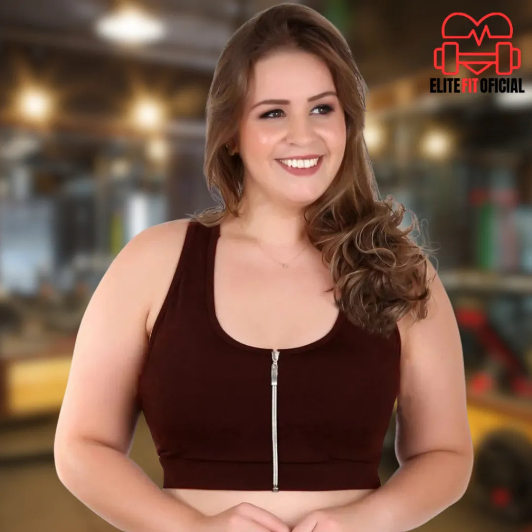 Peça vestida com legging mostrando o conjunto completo