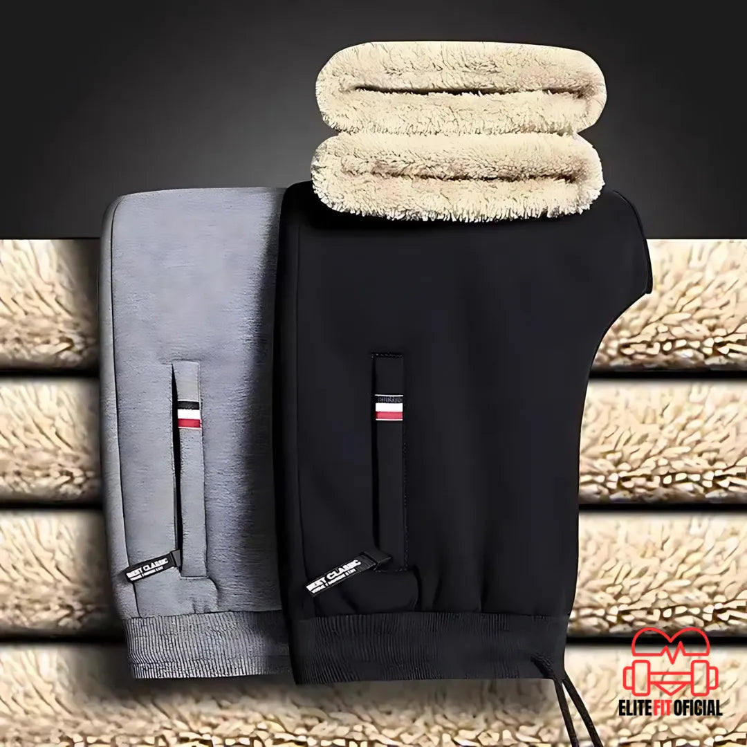 Calca moletom casual masculina e feminina com forro macio