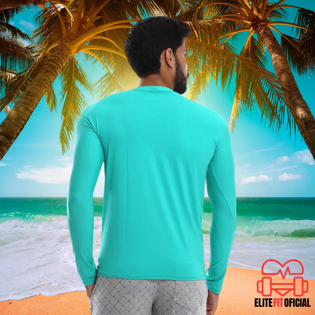 Camisa esportiva para motoboys com proteção contra sol e suor