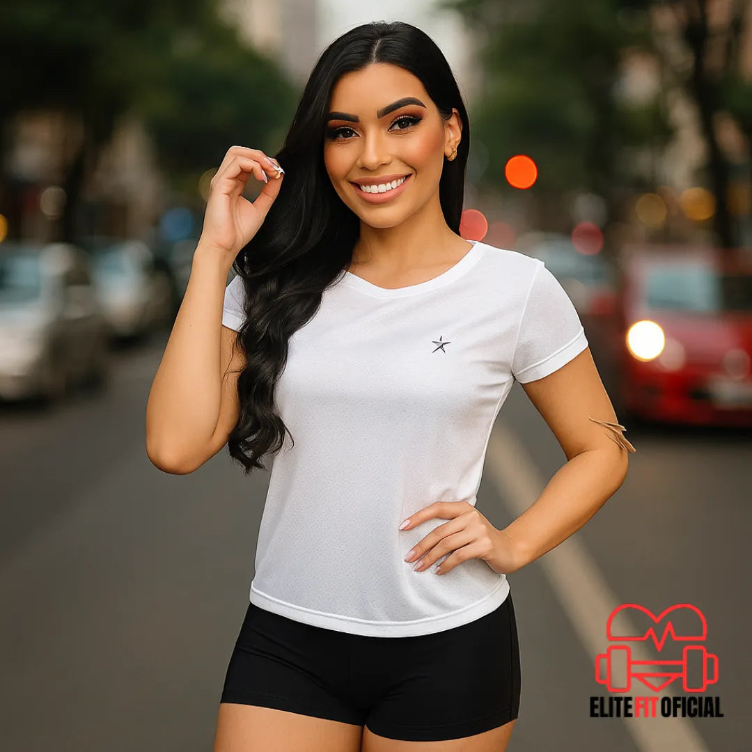 Camiseta versátil para academia ou rotina confortável