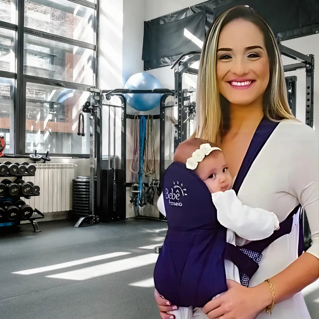 Canguru ergonômico para bebê com alças ajustáveis