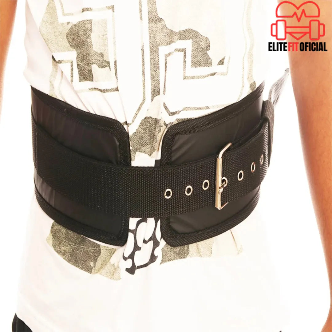 Kit de treino com cinto para agachamento e tala strap para estabilidade