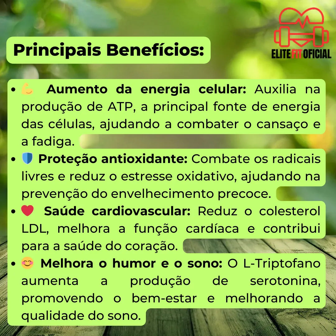 Produto ideal para melhorar o desempenho físico e mental no dia a dia