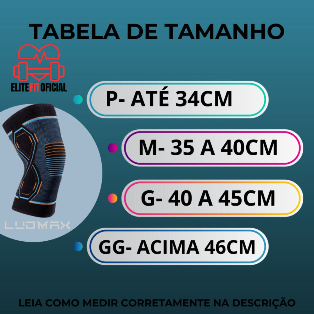 Joelheira confortável para treinos e caminhada
