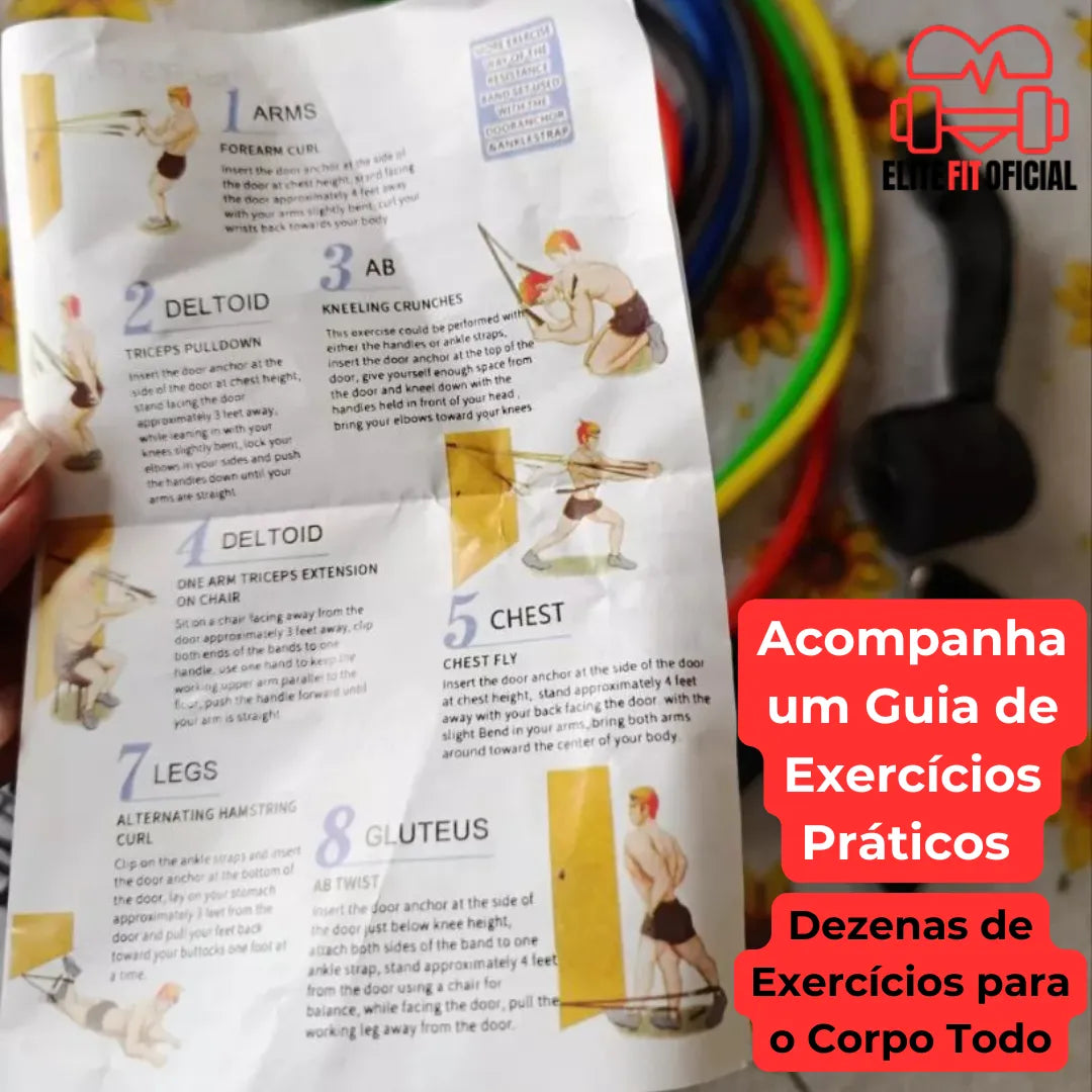 Kit ideal para alongamento, tonificação e recuperação muscular.