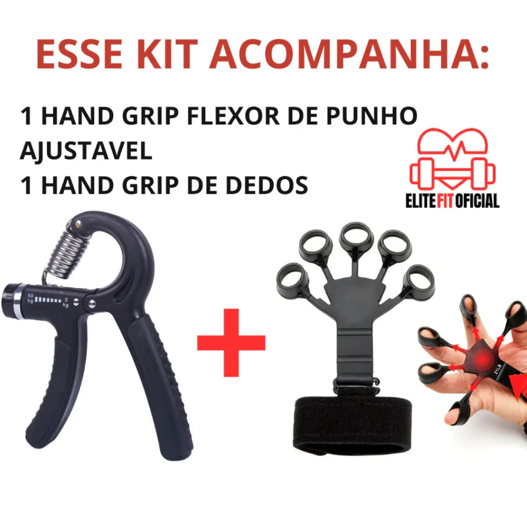 Hand Grip com ajuste de resistência para fortalecer pegada e prevenir lesões
