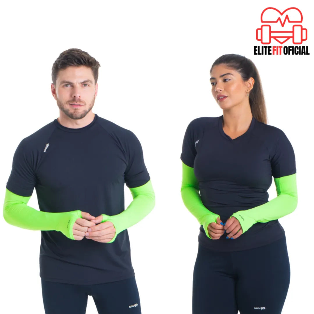 Manguito esportivo para homens e mulheres com proteção solar