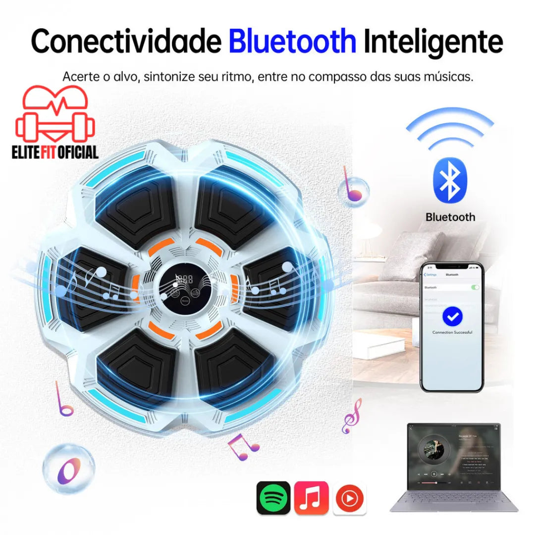 Máquina de Alvo Musical para Boxe – Transforme seus treinos em uma experiência divertida e eficiente para melhorar seu desempenho.