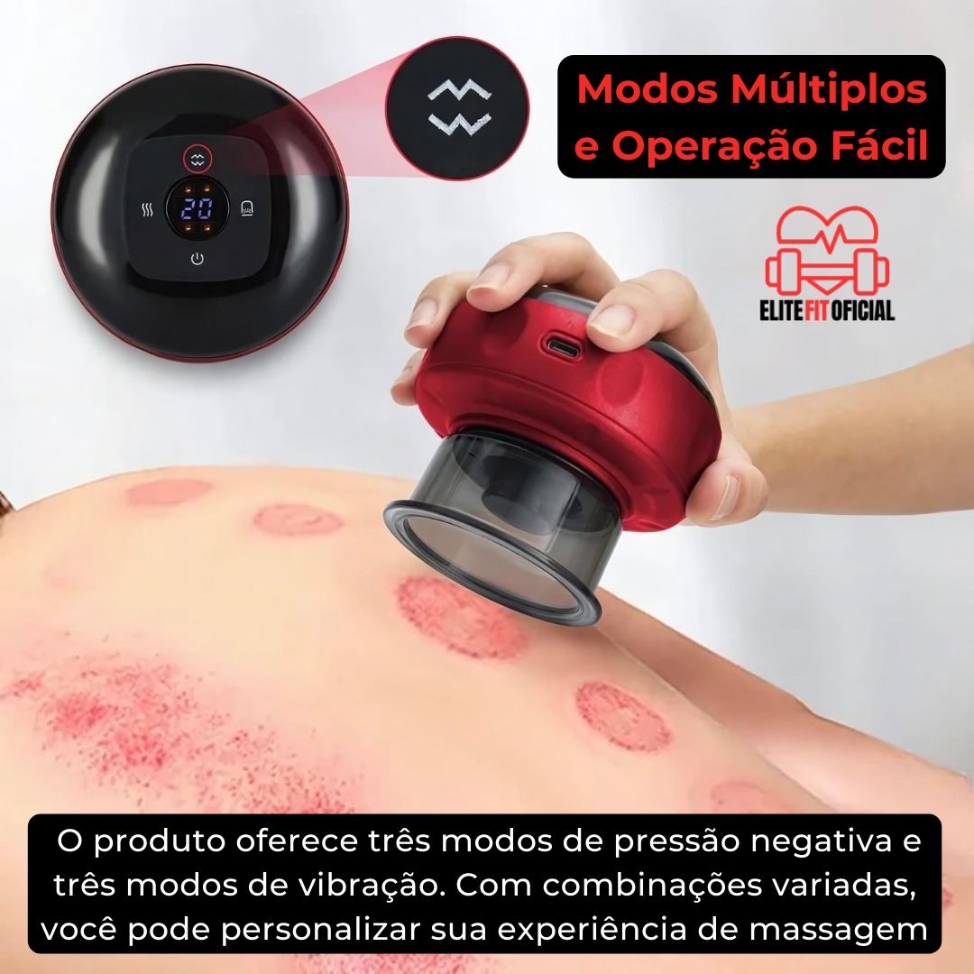 Dispositivo de massagem com luz vermelha para relaxamento profundo