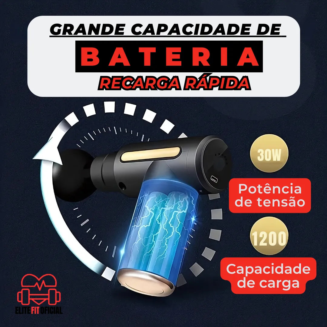 Design compacto com visor digital e carregamento USB
