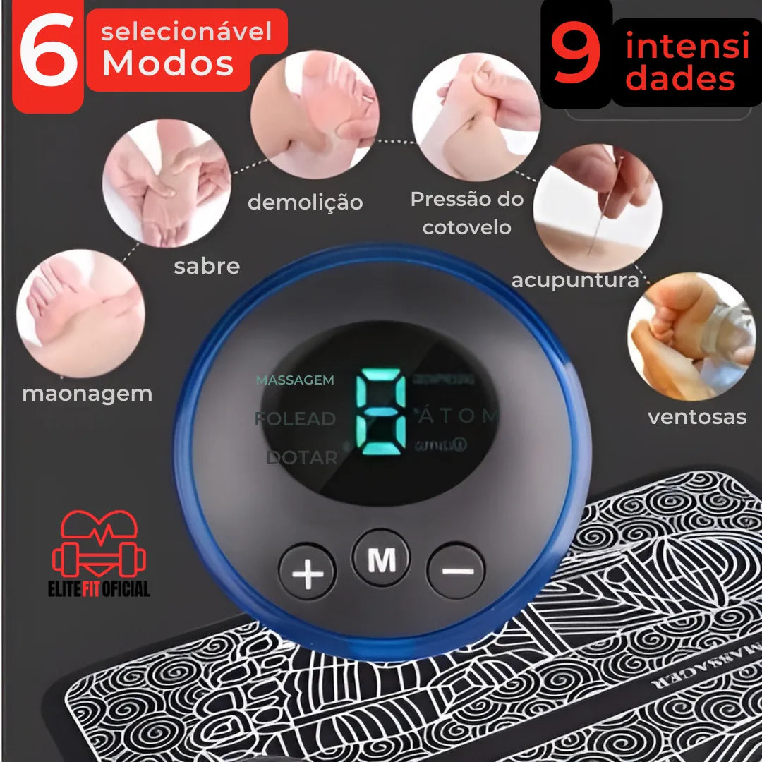 Mini massageador prático para relaxamento de costas, ombros e pernas