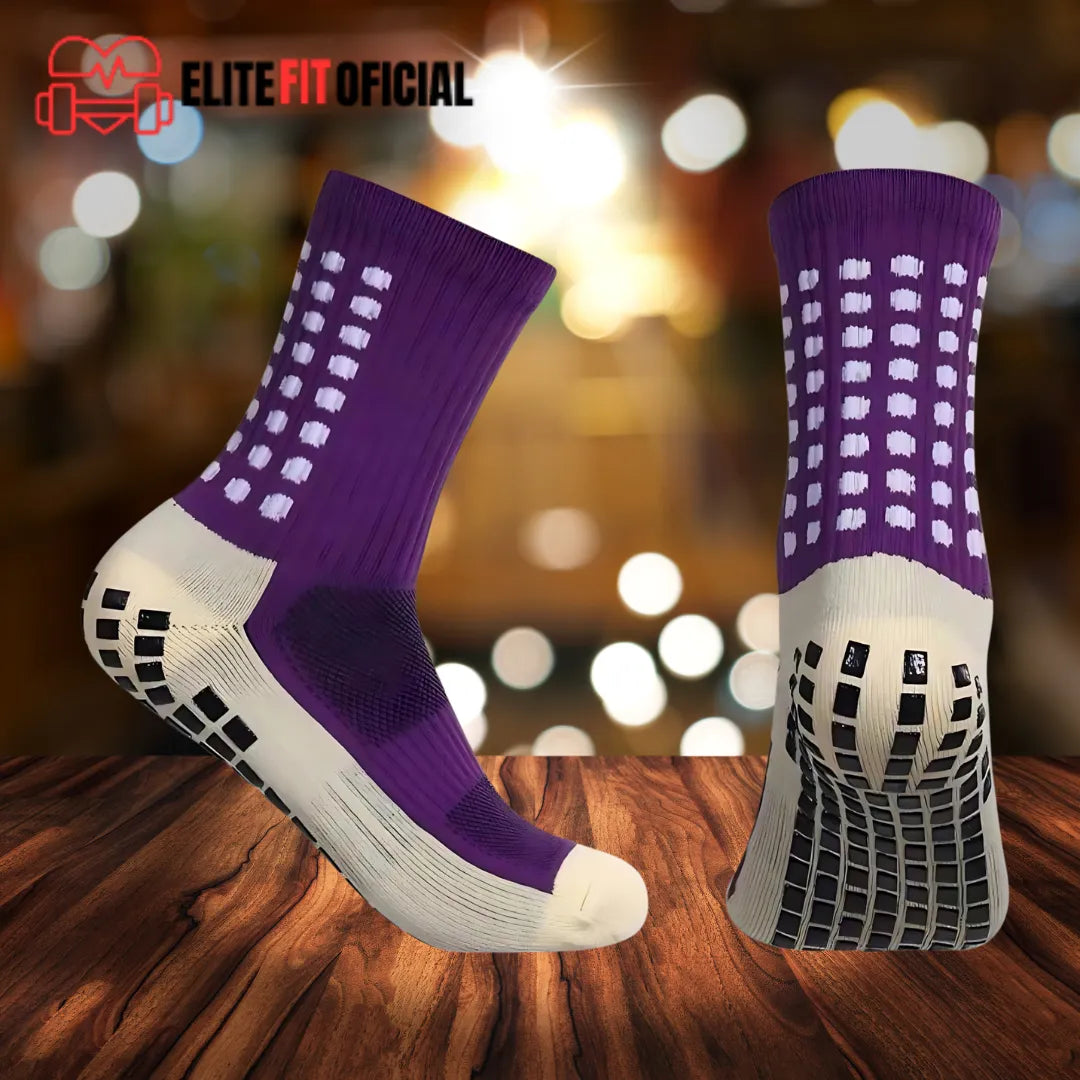 Look esportivo completo com meias antiderrapantes Elite Fit Oficial