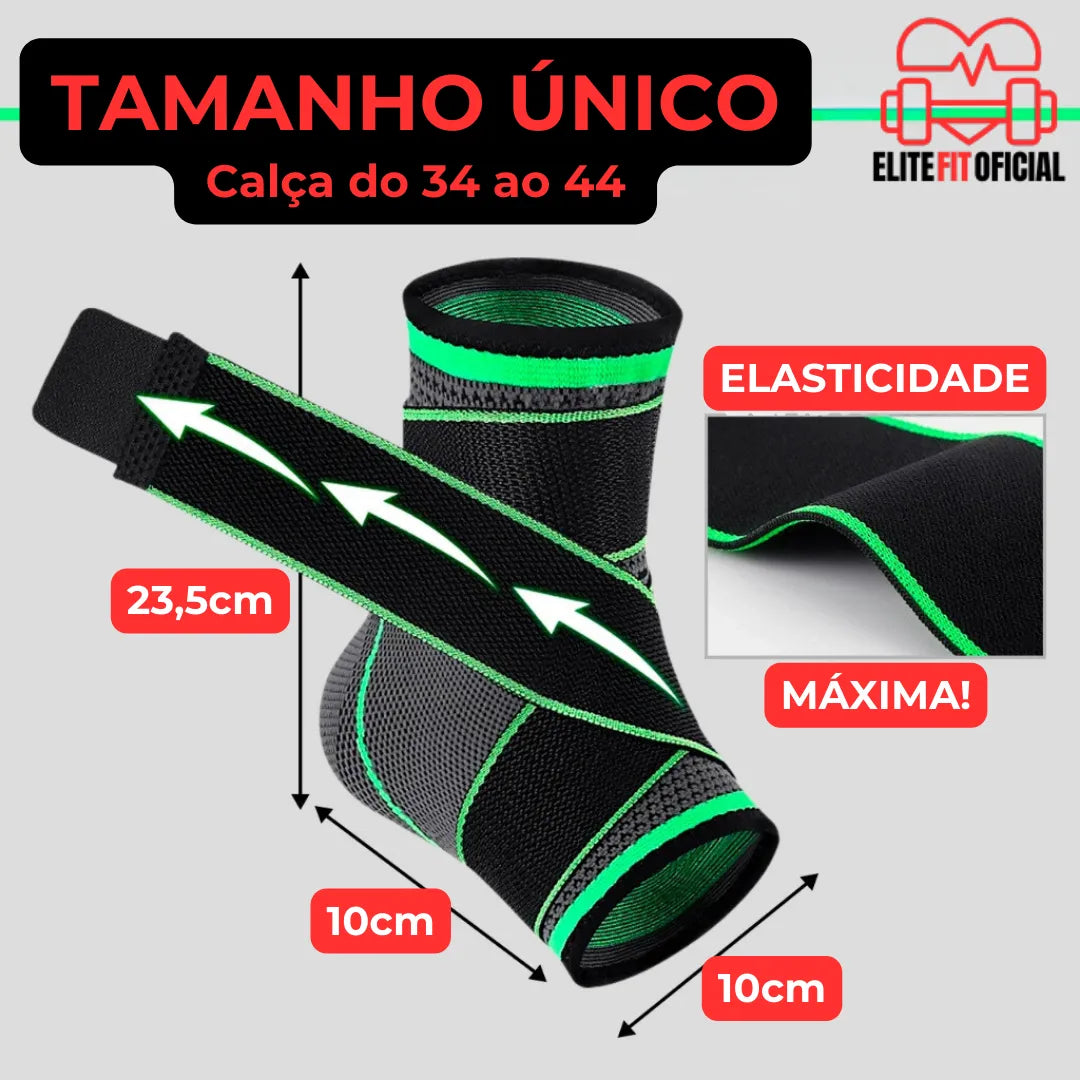 Par de tornozeleiras para prática esportiva com conforto térmico