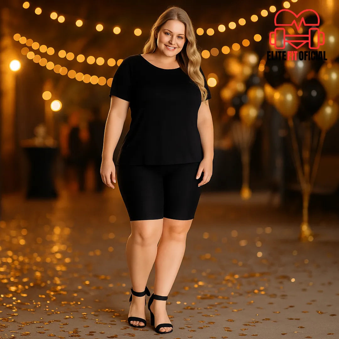 Blusa Plus Size Tapa Bumbum com Viscose Premium – Leve, Soltinha e Elegante no Corpo