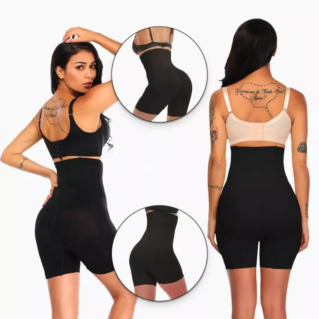  Shorts modelador sem costura com compressão 360° – modela sem apertar!