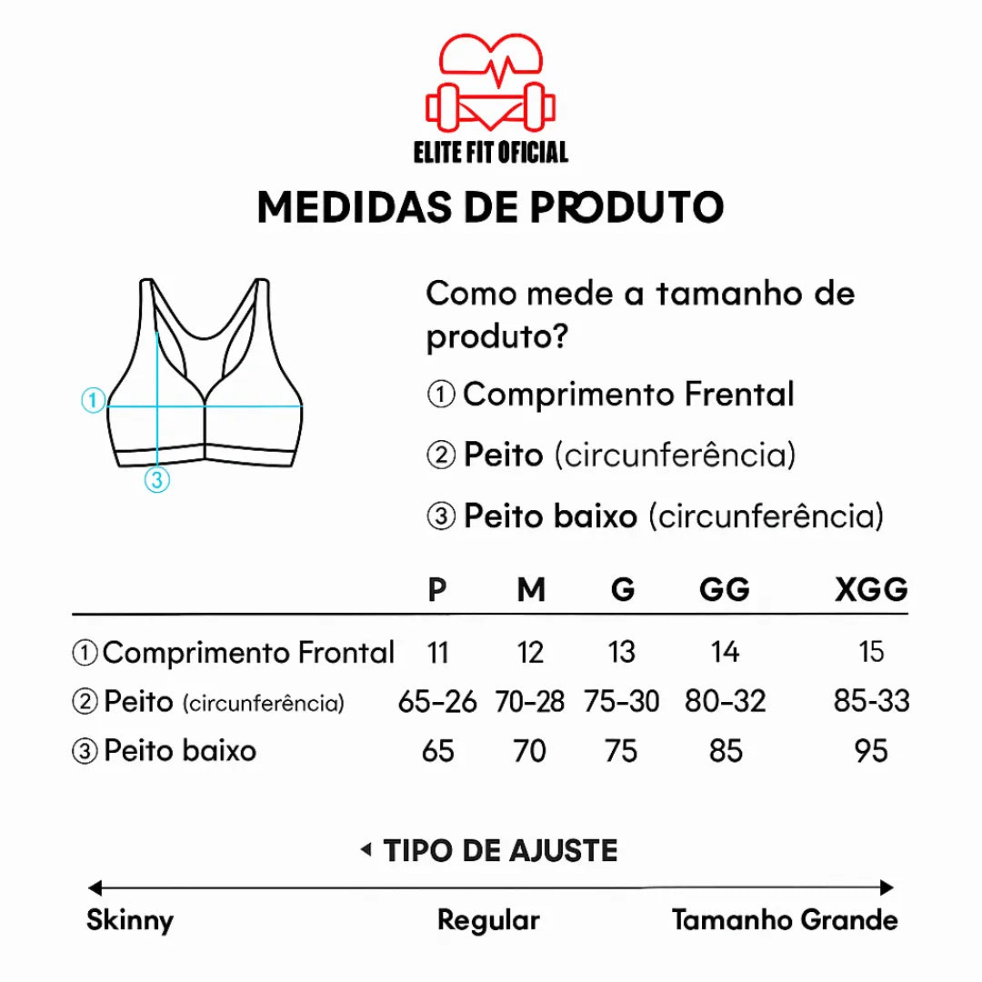 Modelagem que valoriza o busto com conforto e liberdade