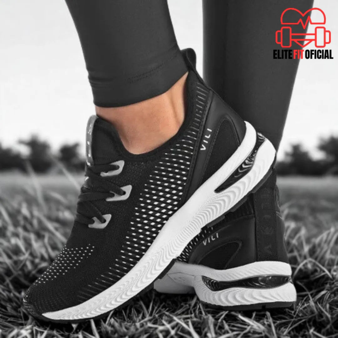 Tênis feminino versátil, perfeito para caminhadas, treinos ou dia a dia.