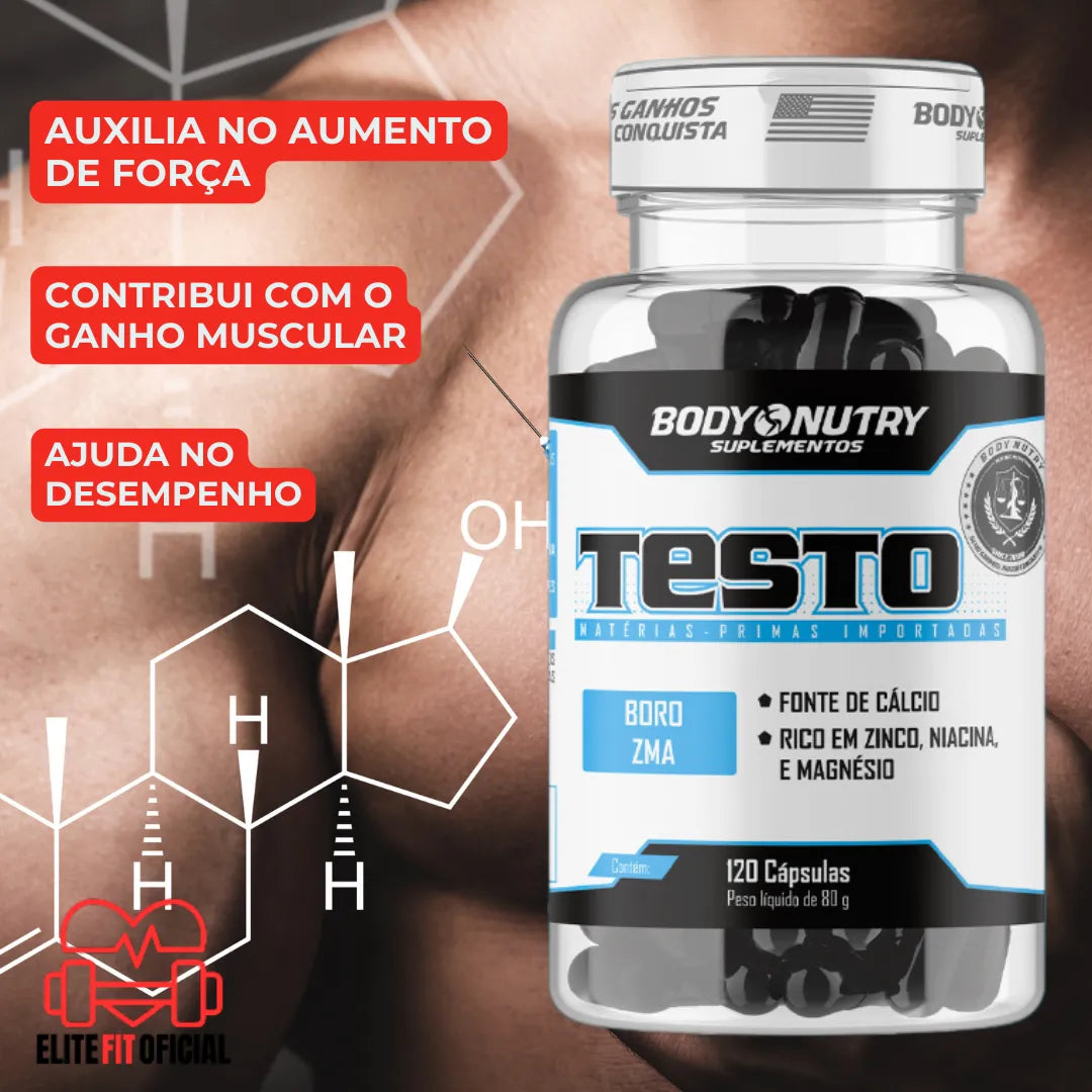 Testo GH com ZMA, Arginina e Ornitina para força e energia