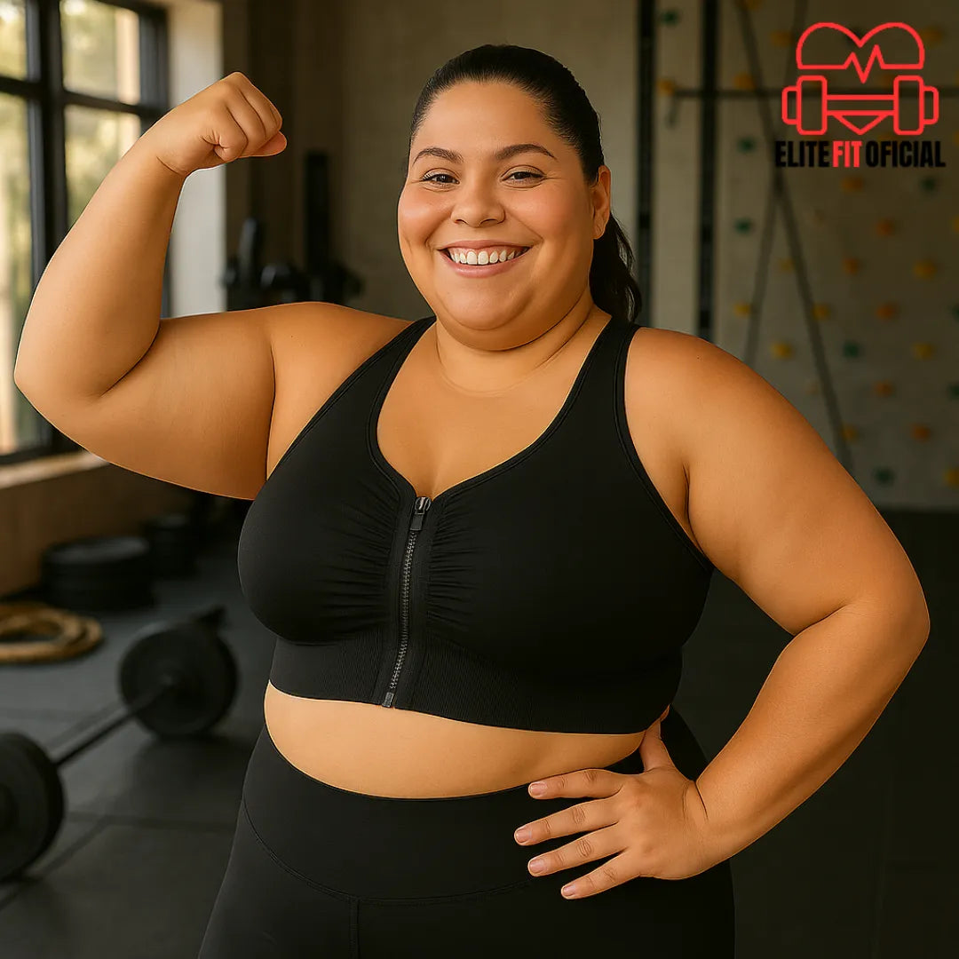 Top feminino sem transparência com elasticidade moderada