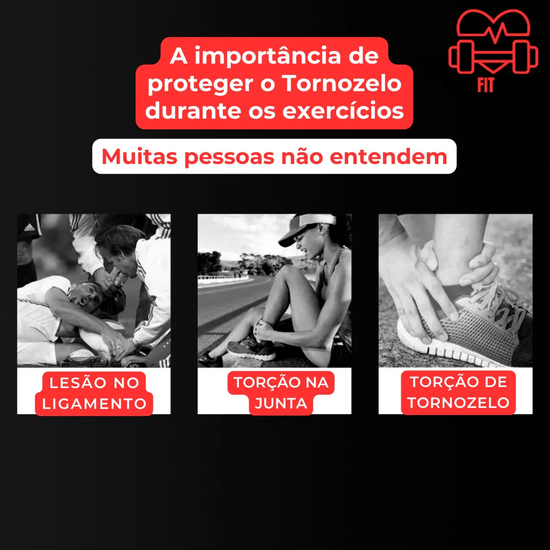 Ideal para quem sente dor, inchaço ou instabilidade no tornozelo