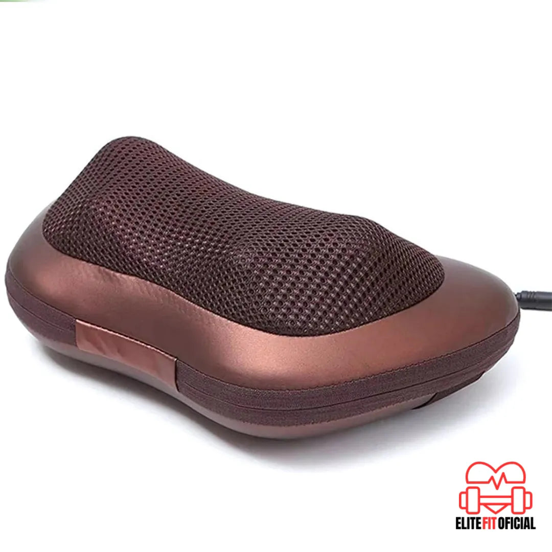 Massageador para pescoço e costas – esferas de massagem que simulam movimentos terapêuticos.